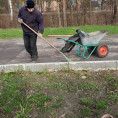 📍Уборка придомовых территорий в РП Фосфоритный по ул.Школьная 5 и п.Хорлово по ул.Победа 4а