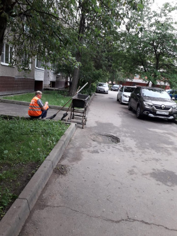 Уборка придомовой территории мкр. Цемгигант