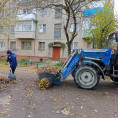 мкр. Цемгигант, ул. Карла Маркса, д. 10 - уборка дворовой территории